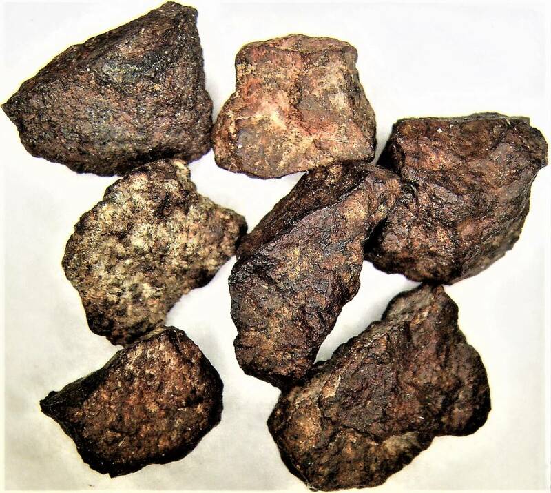 46億年前の隕石コンドライト　説明・磁石付（ｂ）