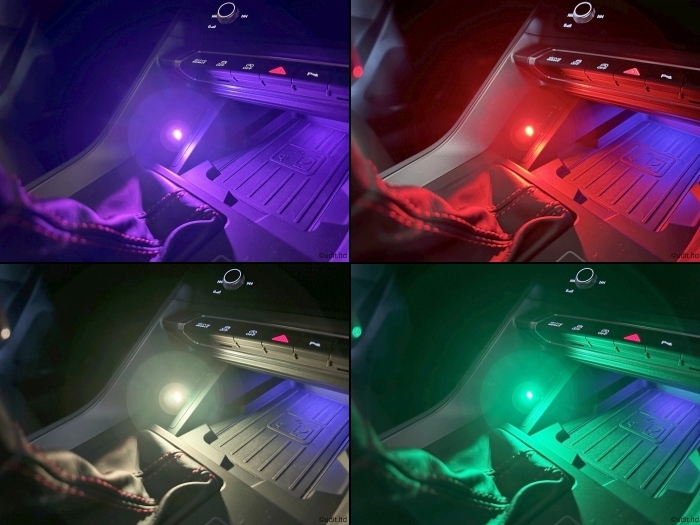 BMW対応 マルチカラー USB LED ライト コンソール F40F44G42G87G20G21G22G23G26G30G31F90G11G12G14G15G16F19F92F93U11G01G02G05G06G07G29