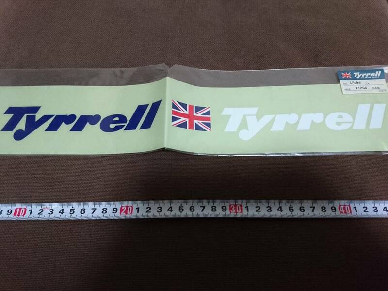 Tyrrell ステッカー Formula1 フォーミュラ F1 F-1 エルフ チーム タイレル ティレル 【未使用品】②