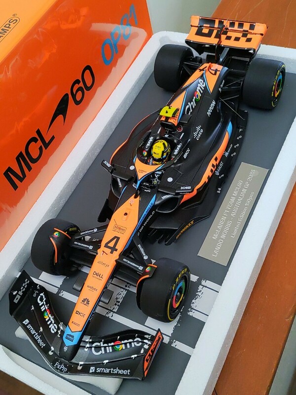 ☆祝初優勝！ 海外並行入荷！新品美品！PMA1/18 McLaren　F1 Team MCL60 オーストラリアGP #4 L.ノリス 2023 limited edition 150pcs. ☆