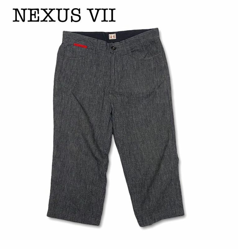 NEXUS VII /ネクサス・セブン/7/クロップド　コットンパンツ 黒/ごま塩/ワーク/ミリタリー