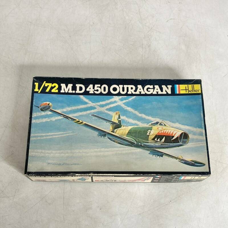 未組立　現状品　プラモデル　Heller　エレール　M.D 450 OURAGAN　1/72　No201　12-YB　フランス　ハリケーン