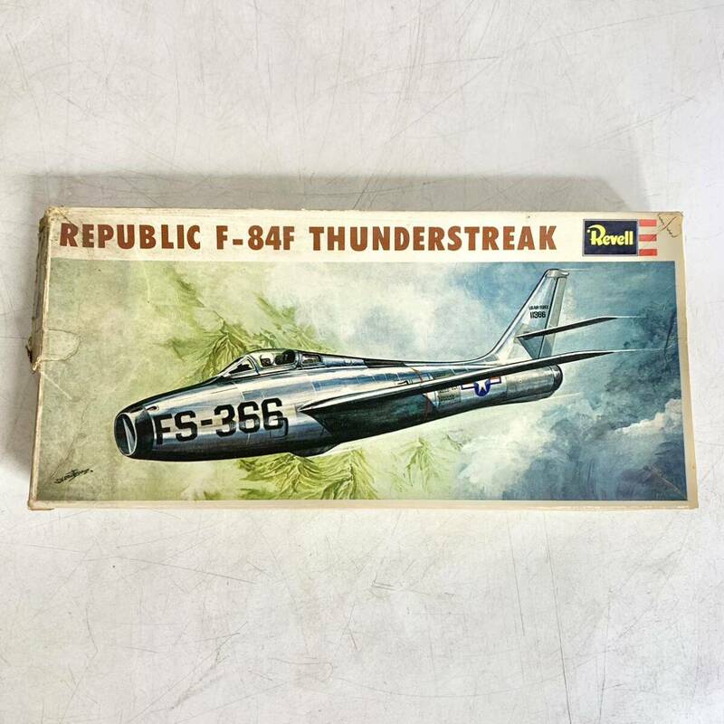 未組立 Revell レベル 1/53.6 リパブリック F-84F サンダーストリーク REPUBLIC THUNDERSTREAK プラモデル H-125 現状品