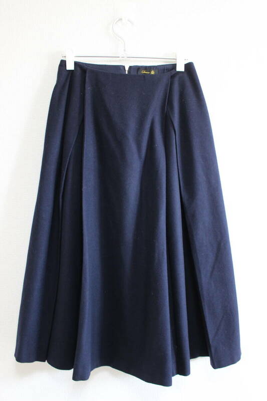 4786 美品 Drawer ドゥロワー フレアースカート プリーツスカート 紺 ネイビー SIZE36 Sサイズ レディース ユナイテッドアローズ
