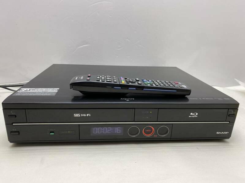 SHARP シャープ HDD搭載 Blu-ray/DVD/ビデオ対応 VHS一体型ブルーレイレコーダー BD-HDV22