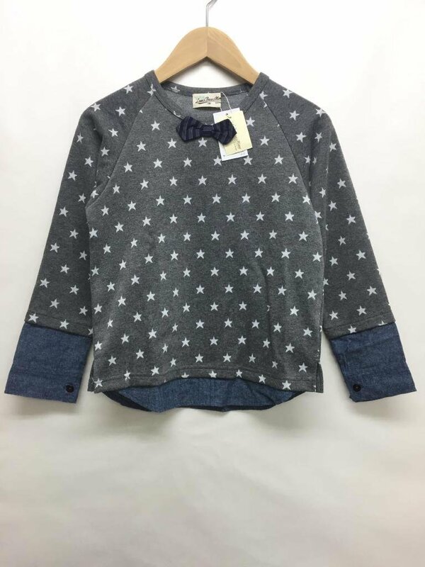 【送料込】[キッズ/子供] [新品] Love&Peace＆Money CLOTHING ラブアンドピースアンドマニー カットソー 130cm 灰色グレー 男の子 /n471822