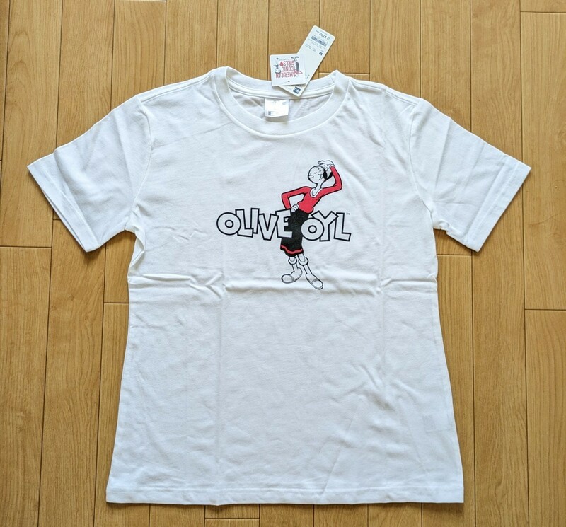 GU WOMEN グラフィック　Tシャツ オリーブ M◆AMERICAN ICONIC GIRLS◆タグ付き 未使用 半袖Tシャツ