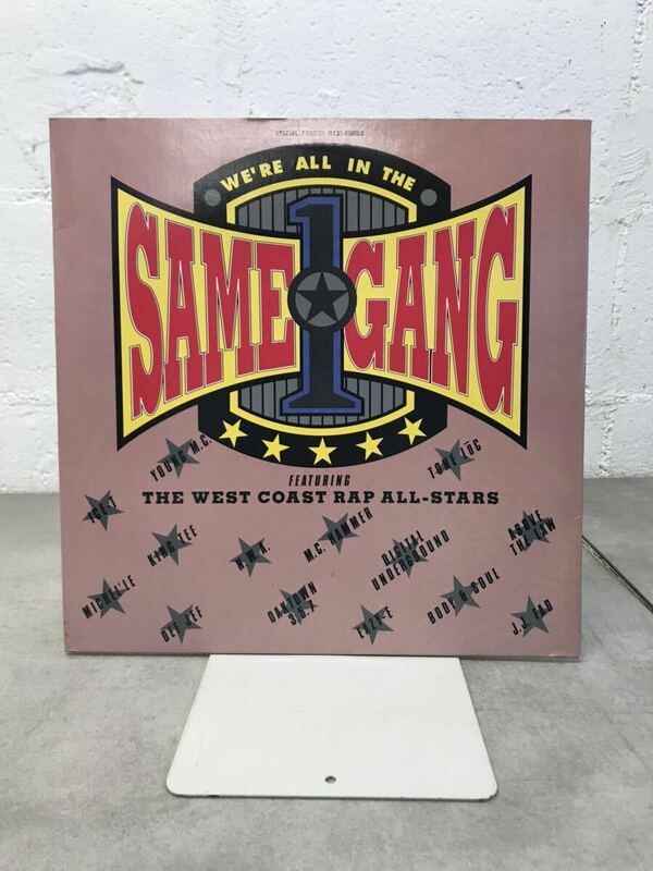 t0314-22☆ レコード LP THE WEST COAST RAP ALL-STARS/WE’RE ALL IN THE SAME GANG HipHop