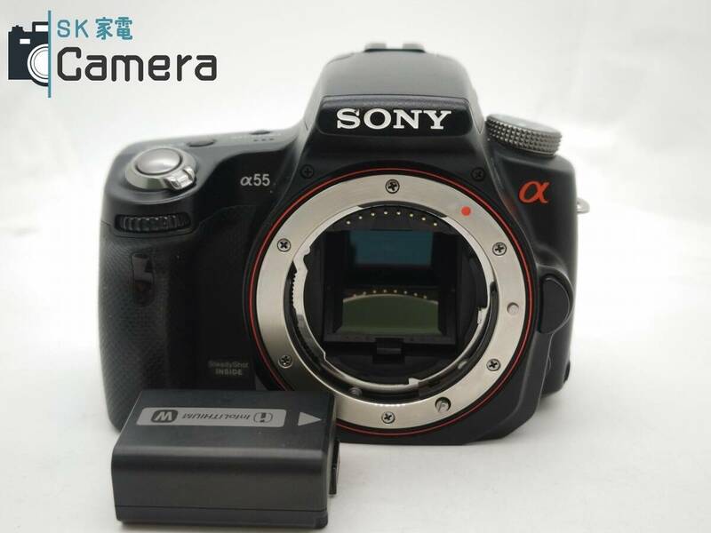 SONY α55 SLT-A55V 電池 付 ソニー