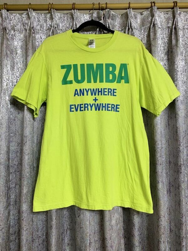 ZUMBA 正規品 ズンバ ウェア シャツ Tシャツ トップス ダンス dance エアロ ジム ハワイ Hawaii Aloha フィットネス ANYWERE EVERYWHERE