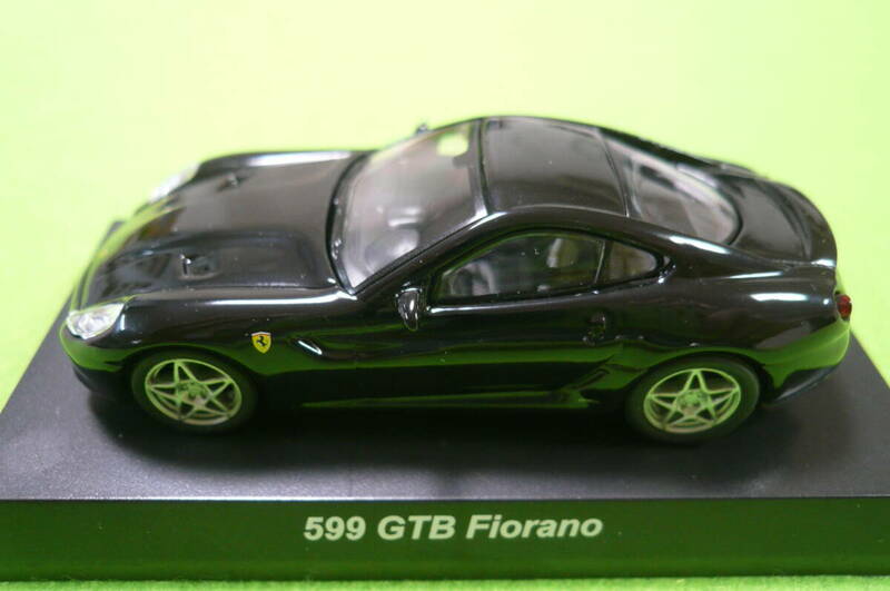 【新品】京商1/64 ミニカーコレクション★フェラーリ 599 GTB Fiorano ☆ ブラック 