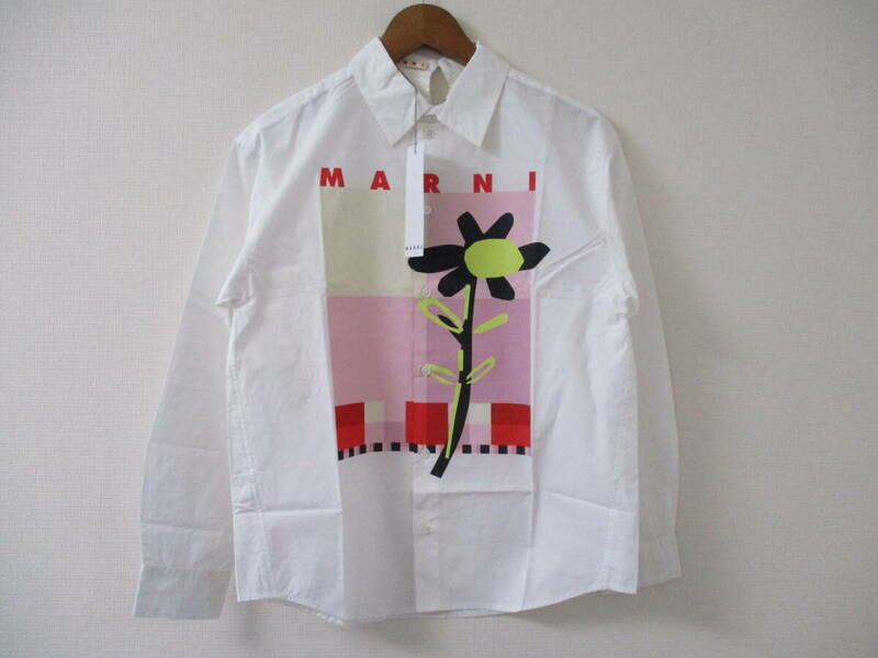 ☆MARNI/マルニ☆未使用 花柄長袖シャツ サイズ：14Y 155cm~トップス カットソーシャツ ブラウス