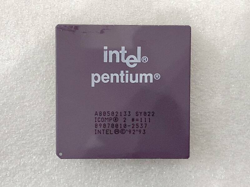 Intel Pentium 133MHz インテル CPU ペンティアム A80502133 SY022 ジャンク品 動作未確認 クリックポスト対応