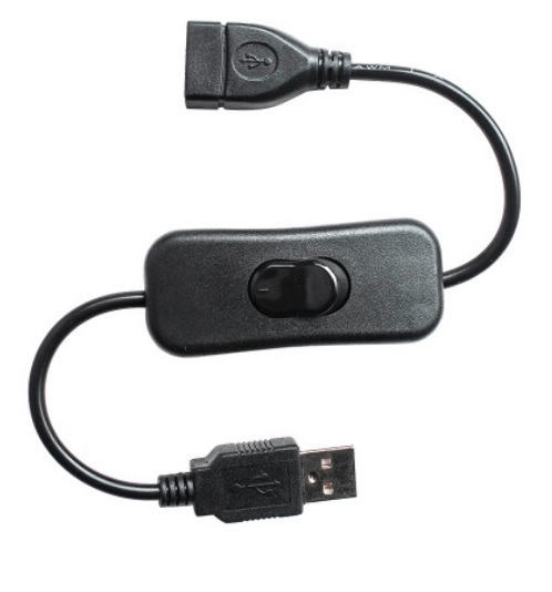 USB電源スイッチ タイプA延長ケーブル 送料無料 オスメス（ON/OFFスイッチ USBスイッチ オンオフスイッチ USBファン）