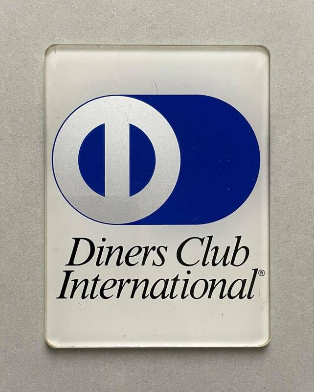 ダイナースクラブ　カード加盟店プレート　店舗用アクリル看板　DINERS CLUB　販促品　クレジットカード 