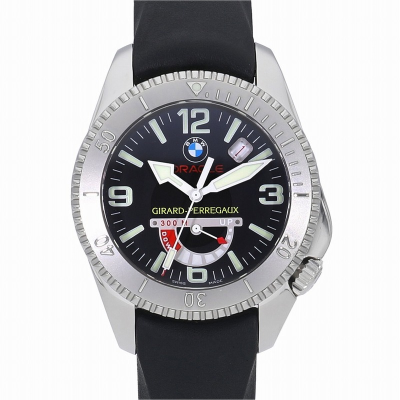 ジラールペルゴ シーホーク II BMW オラクル レーシング 世界限定500本 ブラック 49920-11-652-0 中古 メンズ 送料無料 腕時計