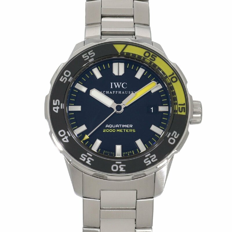 IWC アクアタイマー オートマティック 2000 IW356801 ブラック メンズ 中古 送料無料 腕時計
