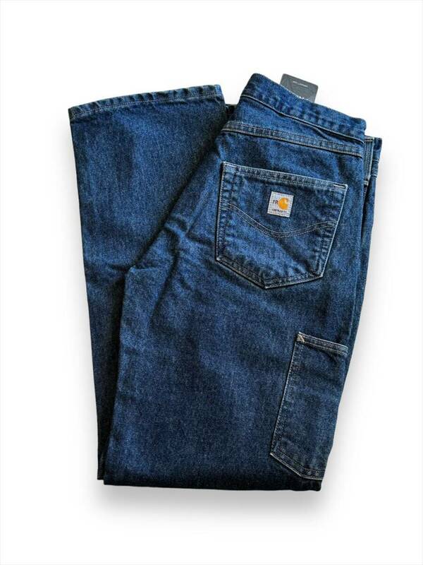 【送料無料】NOS Carhartt FR Double Knee denim Pants/カーハート ダブルニー デニム/31 32/メキシコ製/179931341