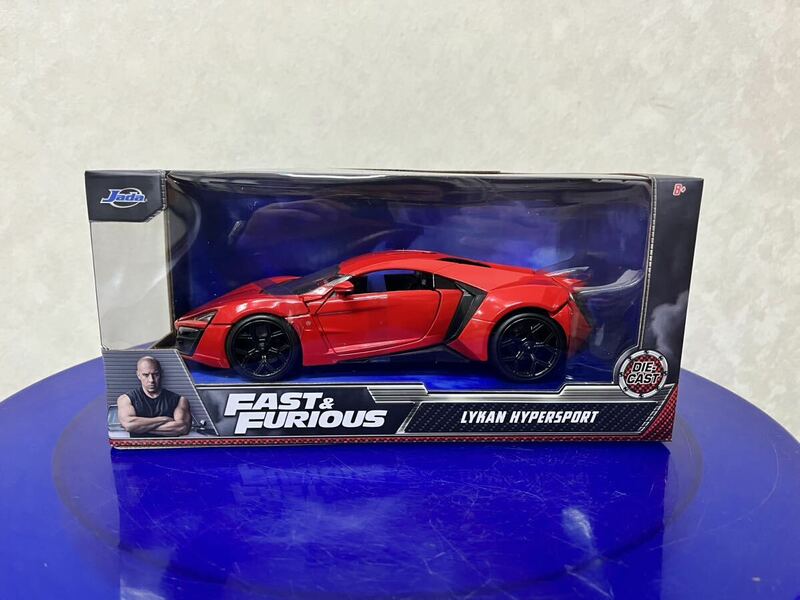 新品 1/24 Jada toys FAST&FURIOUS ワイルドスピード　 LYKAN HYPERSPORT w25×H 11×D13