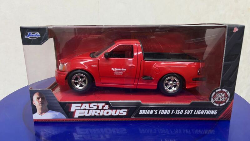 新品 1/24 Jada toys FAST&FURIOUS ワイルドスピード　 Brian's FORD f-150 SVT w25×H 11×D13