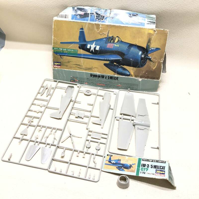 ★Hasegawa ハセガワ グラマン F6F-3/5 ヘルキャット Grumman 617 1：72スケール 軍用機 飛行機 プラモデル 現状品★C01441