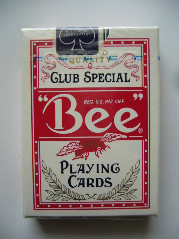 U.S.プレイングカード社 「Bee No.92 CLUB SPECIAL（Red/レッド）」カジノトランプ 未開封品