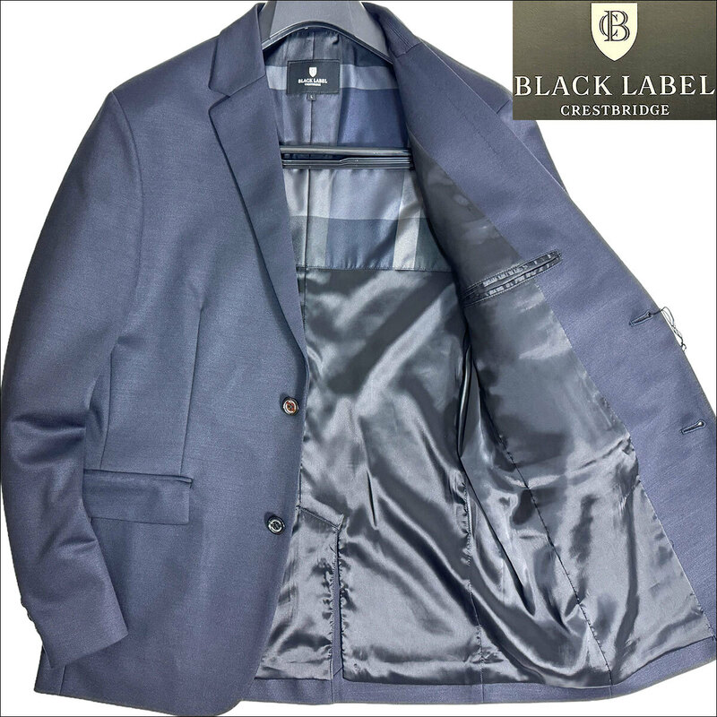 J6113 新品 ブラックレーベルクレストブリッジ ウォッシャブルウールジャージージャケット ネイビー L BLACK LABEL CRESTBRIDGE