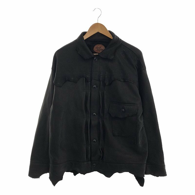 【美品】 GOOD KARMA DEVELOPMENT / グッドカルマ ディベロップメント | 1st leather jacket / シンチバック レザージャケット
