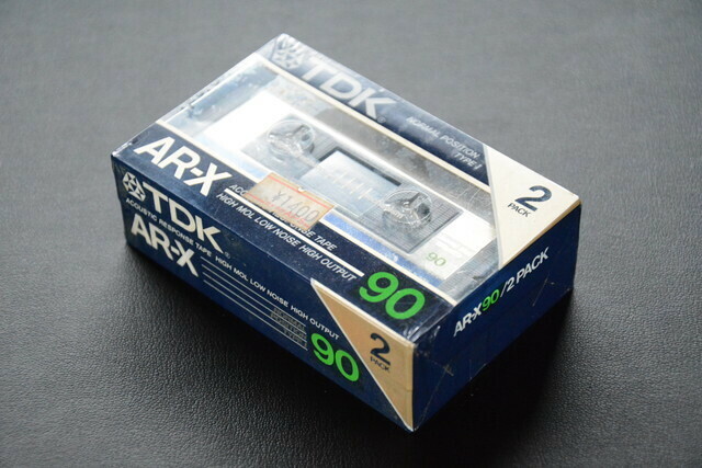 古いカセットテープ TDK AR-X 90 ハイポジ 2本SET 未使用品 0325-2 検索用語→A10内