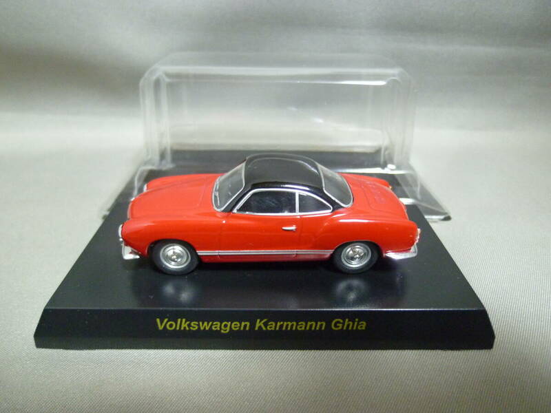 京商 1/64 フォルクスワーゲン カルマンギア レッド Volkswagen Karmann Ghia