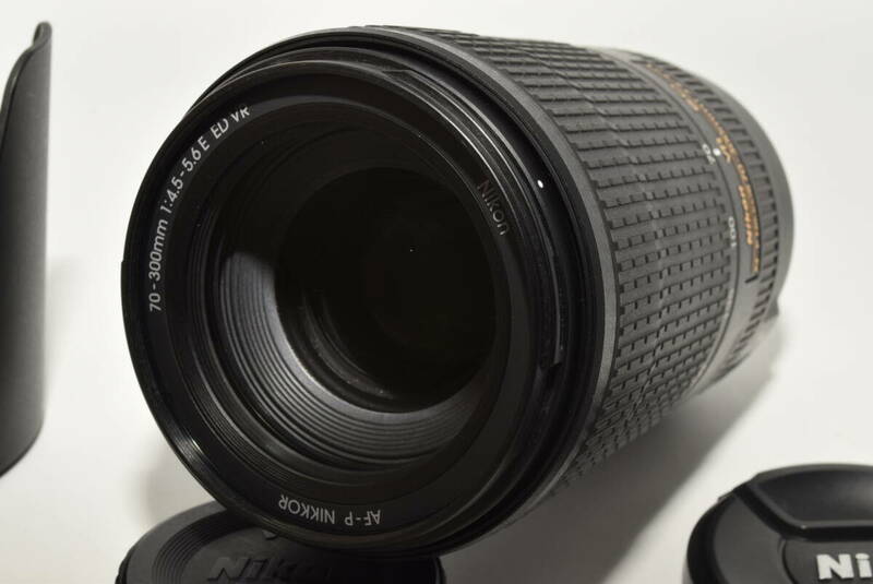 【極上品】 Nikon 望遠ズームレンズ AF-P NIKKOR 70-300mm f/4.5-5.6E ED VR フルサイズ対応　#6802
