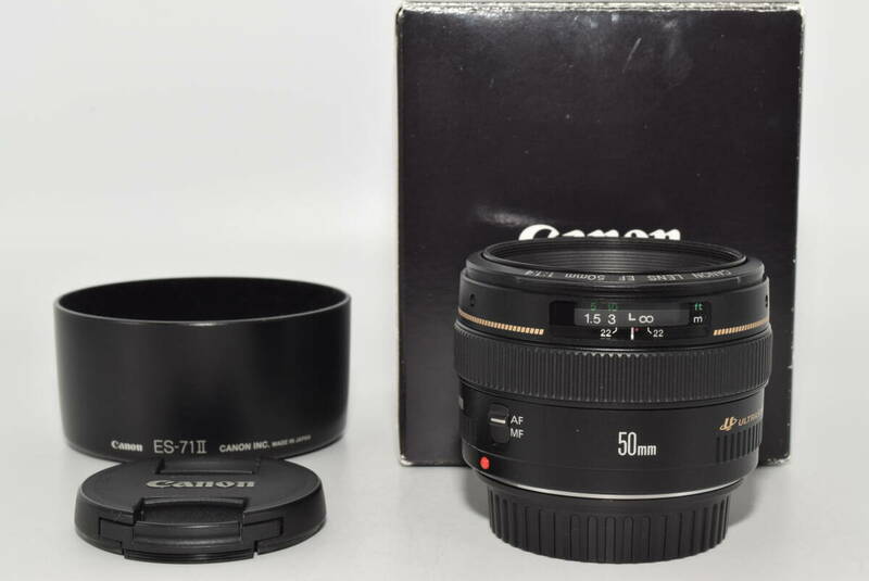 【極上品】 Canon 単焦点レンズ EF50mm F1.4 USM フルサイズ対応　#6856