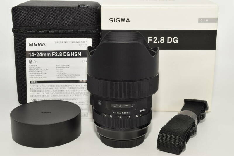【特上品】 シグマ(Sigma) SIGMA シグマ Canon EFマウント レンズ 14-24mm F2.8 DG HSM ズーム 広角 フルサイズ Art 一眼レフ 専用　#6903