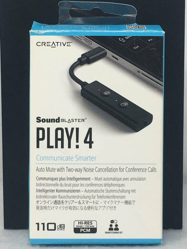EY-186 未使用 Sound Blaster Play!4 SB-PLAY4 USB DAC Hi-Res ハイレゾ 対応 