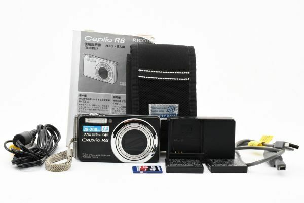 #3056 リコー RICOH Caplio R6 Black コンパクト デジタルカメラ [動作確認済] 美品