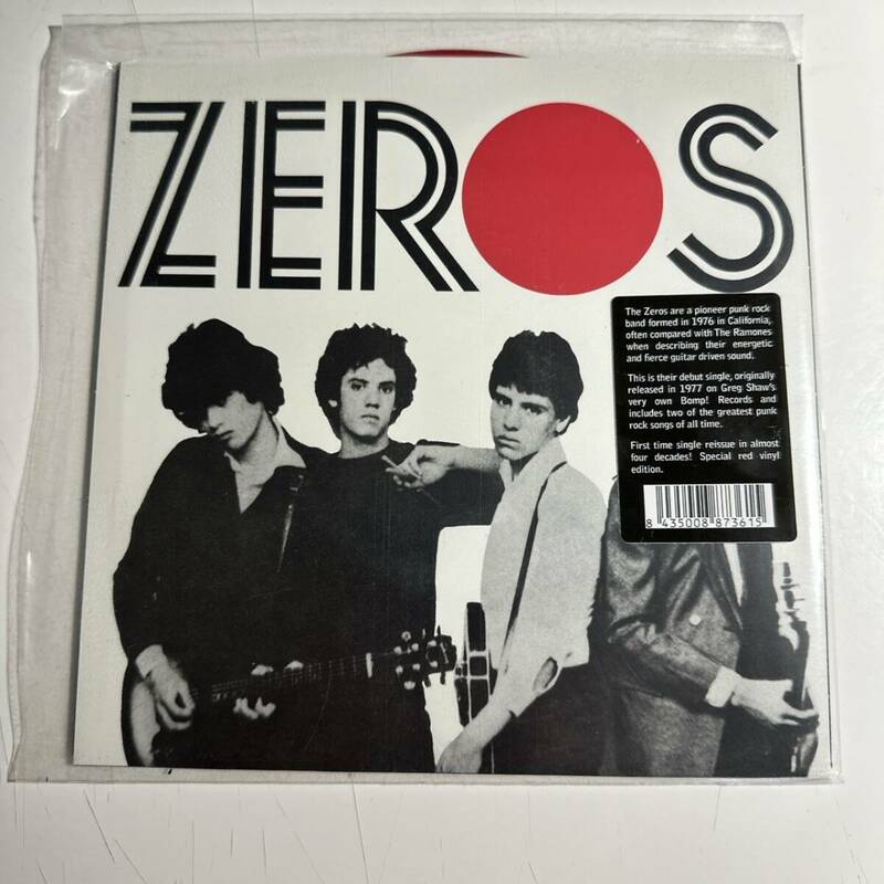 The Zeros - Don't Push Me Around / Wimp ☆スペイン限定プレス7″☆BOMP!からリリースされたデビュー・シングル