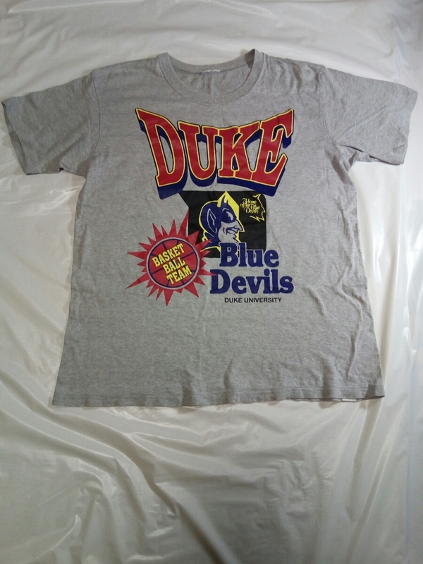 即決☆送料無料☆DUKE☆Blue Devils☆ブルーデビルズ☆バスケット☆大学☆Tシャツ☆レトロ☆年代物☆コレクション☆コレクターズ☆