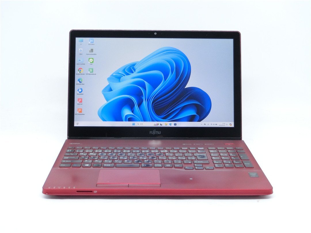 カメラ/中古ノートパソコンFMV　AH77/U　4世代COREi7　4722HQ/15.6型/8GB/新品SSD512GB/HDMI/無線WIFI/Bluetooth/テンキー/WIN11/office