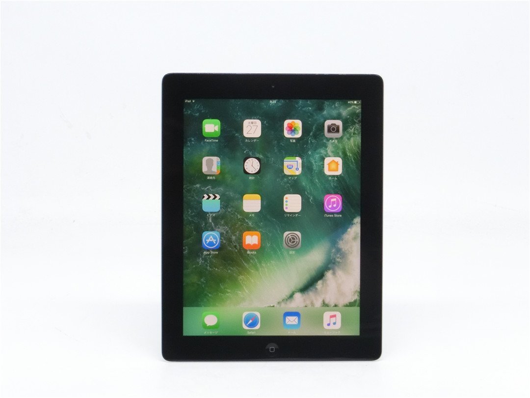 中古 【Apple】iPad4　 A1458 　シルバー　WiFiモデル 容量16GB　 本体のみ　　バッテリー91％　　送料無料