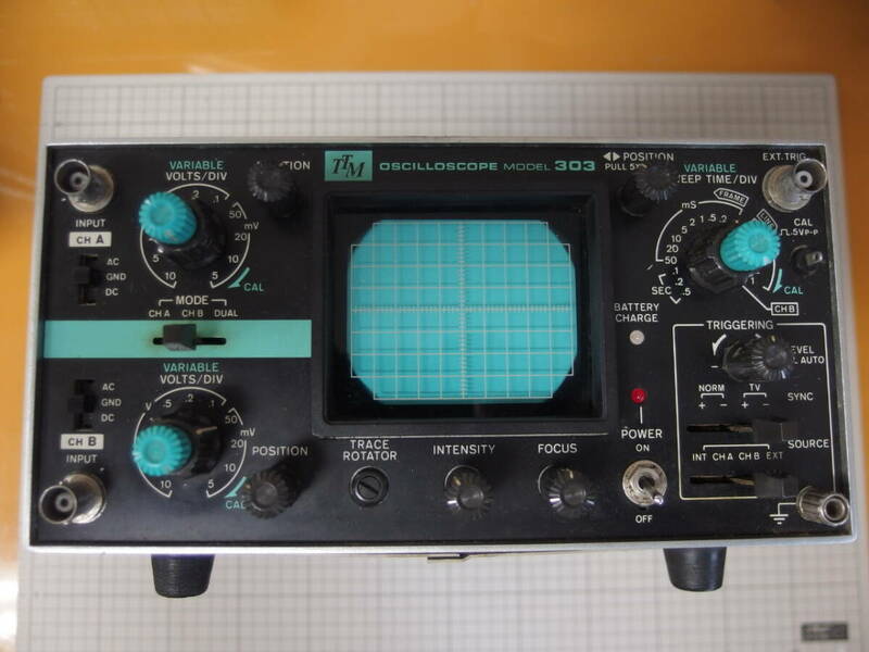 【　TTM　oscilloscope　model 303 現状ジャンク品　】