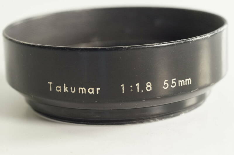 影CG【並品】ブラックペイン Super-Takumar 55mm F1.8 Super-Multi-Coated Takumar 55mm F1.8 SMC-Takumar 55mm F1.8 メタルフード