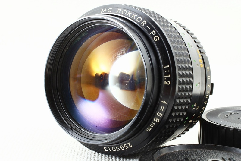 格安品◆MINOLTA ミノルタ MC ROKKOR-PG 58mm F1.2◆後期型 大口径単焦点レンズ/A1174