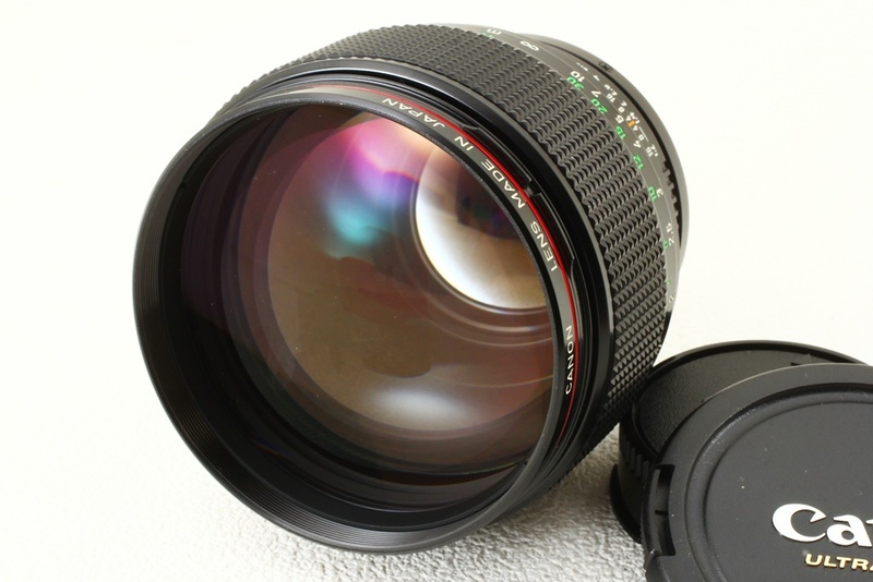 外観美品◆Canonキヤノン NEW FD 85mm F1.2 L◆大口径単焦点レンズ,希少なレンズ/A2881