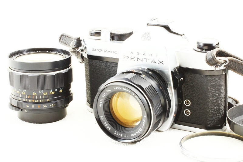 格安品◆ASAHI Pentax アサヒペンタックス SP レンズ付き◆一眼レフフィルムカメラ/A3103