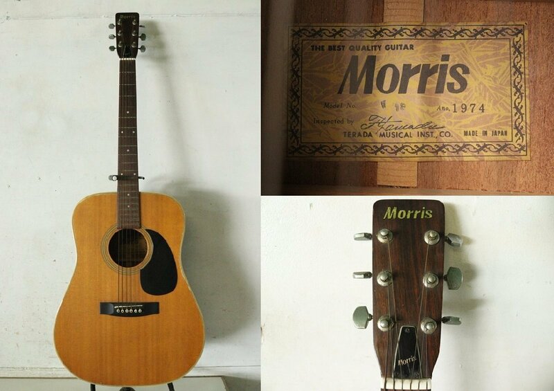 TB526モーリス Morris アコースティックギター W-18◇1974年/日本製/弦楽器/フォーク/音楽/弾き語り/演奏/趣味/アコギ/古道具タグボート