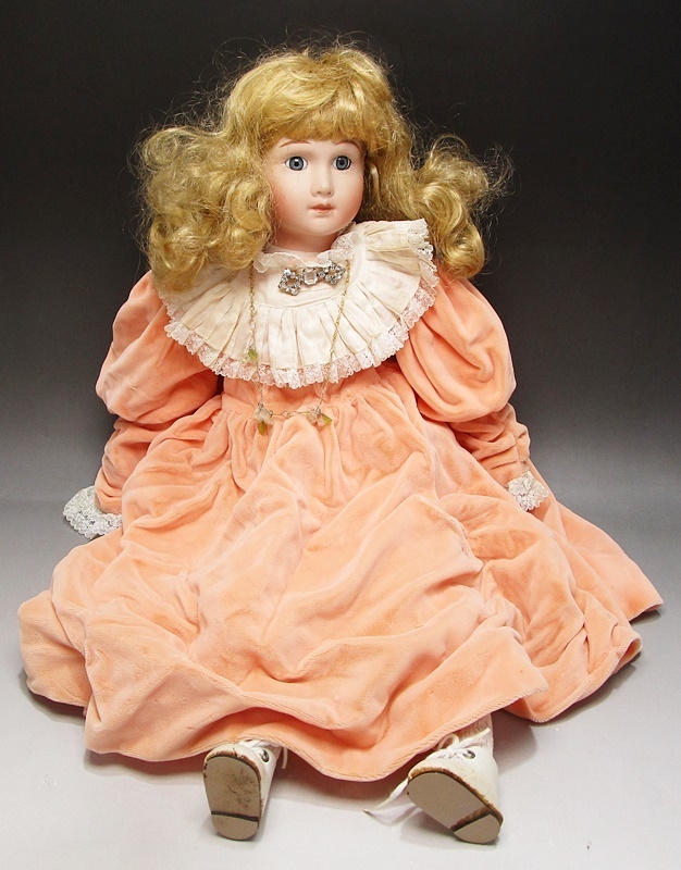 《ジャムルK》Kg00416-28◆ビスクドール 人形 西洋人形 アンティーク アンティークドール 当時物 ドール 女の子 置物 飾り物