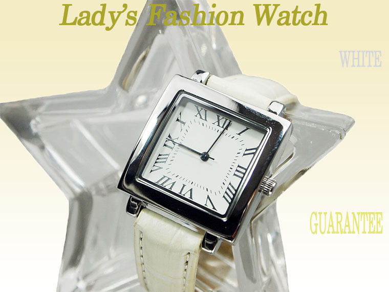 超格安～ レディース ファッション 腕時計 文字盤ベルト ホワイト 本体 ステンレス 新品 単品時、日時指定なしで発送料440円