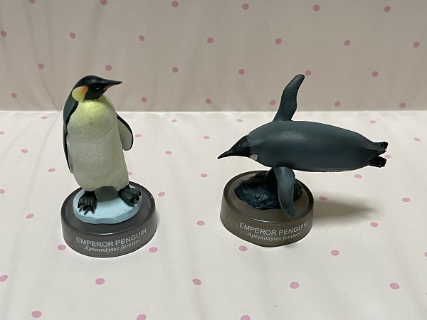 アクアテイルズ　　コウテイペンギン　2種　ペンギンランチ　北陸製菓コラボ　ボトルキャップシリーズ　海洋堂　