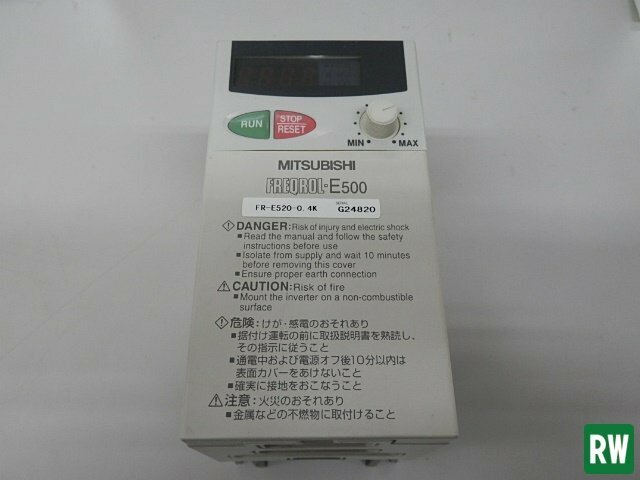 インバータ 三菱/MITSUBISHI FR-E520-0.4K 動作確認済 ミツビシ FREQROL-E500シリーズ [4]