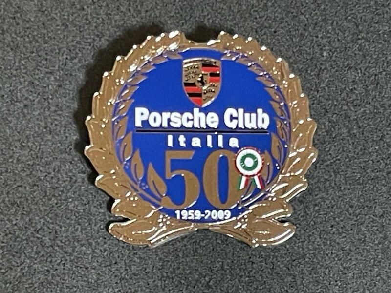 ポルシェ クラブ イタリア 50周年記念 グリルバッジ カーバッジ 希少